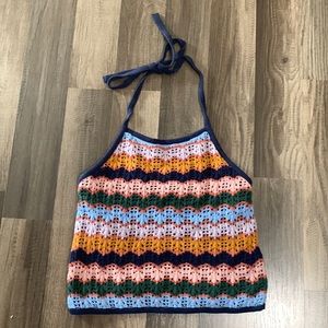 Cute tie neck tank top